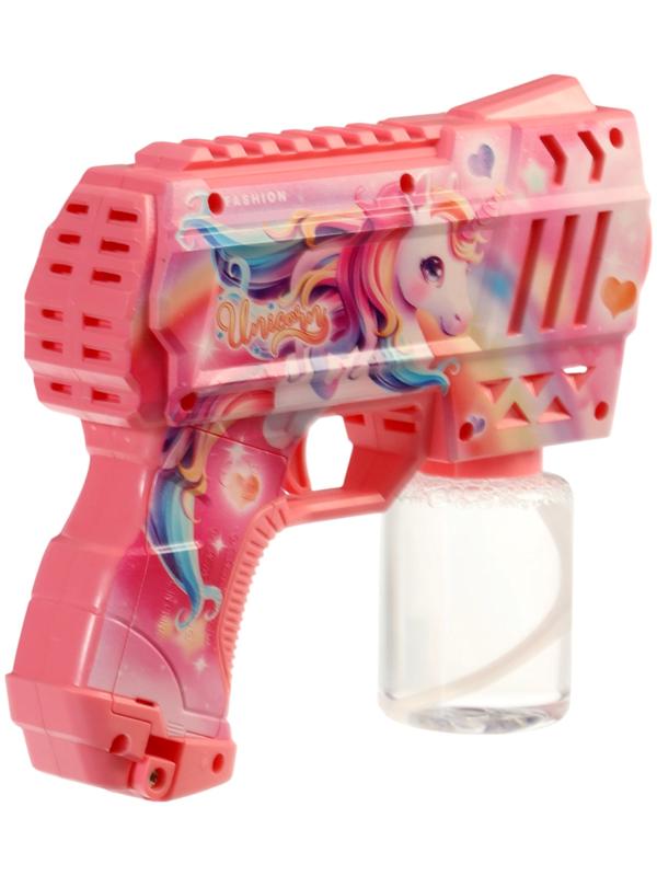 Генератор мыльных пузырей «Единорожка», световые эффекты, работает от батареек