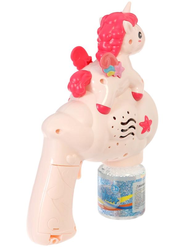 Генератор мыльных пузырей «Единорожка», световые эффекты, работает от батареек