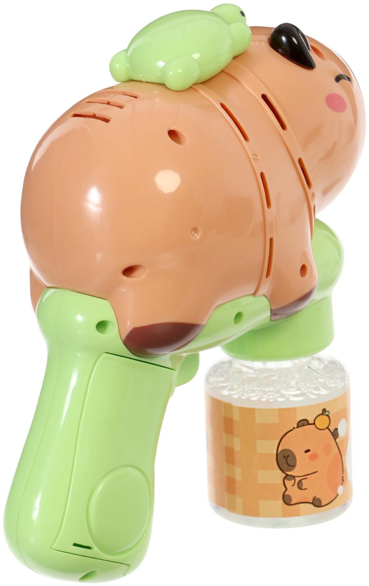 Генератор мыльных пузырей «Капибара», работает от батареек