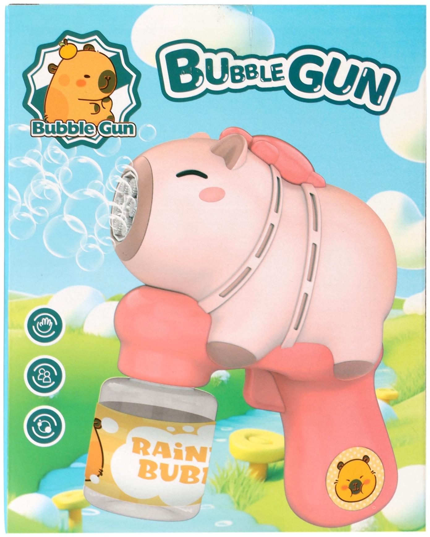 Генератор мыльных пузырей «Капибара», работает от батареек