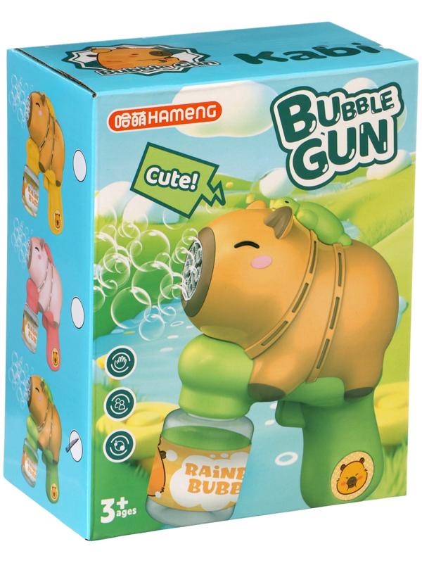 Генератор мыльных пузырей «Капибара», работает от батареек