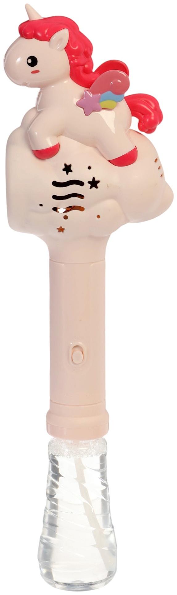 Генератор мыльных пузырей «Единорожка», световые эффекты, работает от батареек