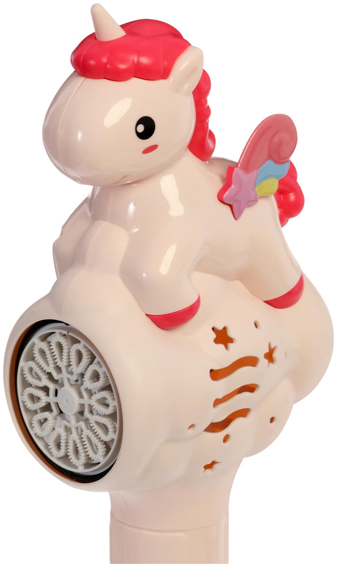 Генератор мыльных пузырей «Единорожка», световые эффекты, работает от батареек