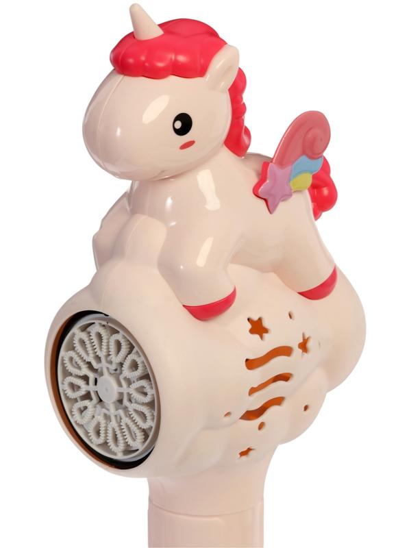Генератор мыльных пузырей «Единорожка», световые эффекты, работает от батареек