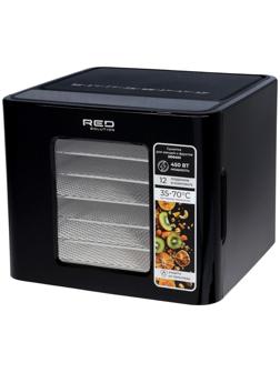 Сушилка для овощей RED Solution DD041H, 450 Вт, 12 поддонов, таймер, 35-70°C, сенсор, чёрная