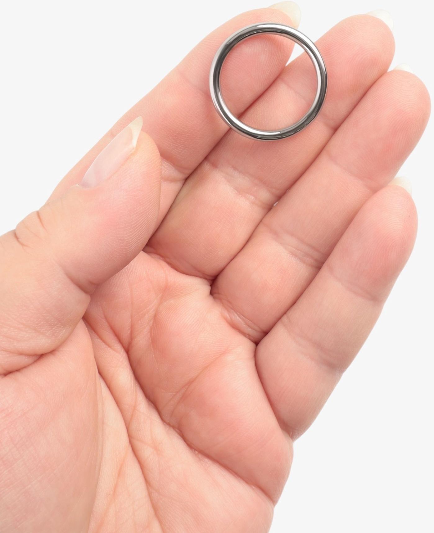 Кольцо литое TEIRA, для сумки, d=20/24 мм, набор 2 шт., 3.1 г, s=2 мм, цвет серебряный