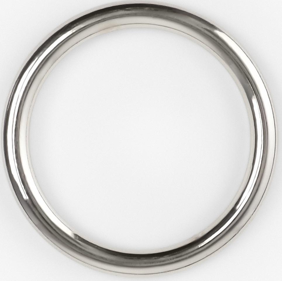 Кольцо литое TEIRA, для сумки, d=20/24 мм, набор 2 шт., 3.1 г, s=2 мм, цвет серебряный