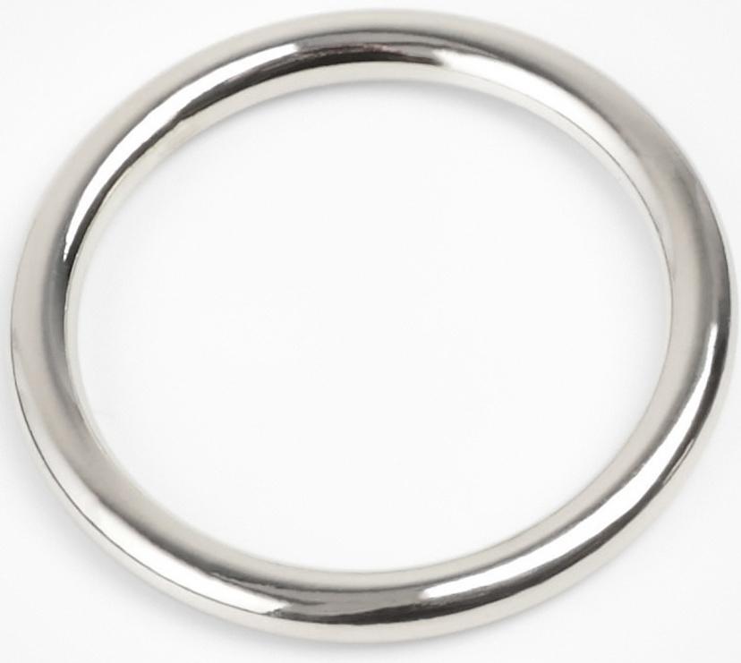 Кольцо литое TEIRA, для сумки, d=20/24 мм, набор 2 шт., 3.1 г, s=2 мм, цвет серебряный