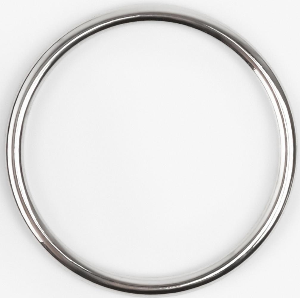 Кольцо литое TEIRA, для сумки, d=35/40 мм, набор 2 шт., 3.1 г, s=2.5 мм, цвет серебряный