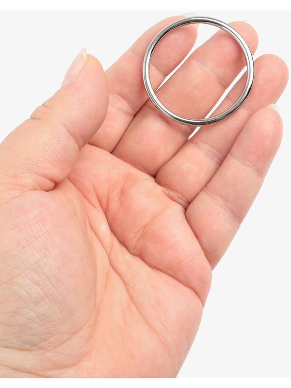Кольцо литое TEIRA, для сумки, d=35/40 мм, набор 2 шт., 3.1 г, s=2.5 мм, цвет серебряный