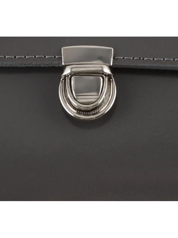 Застёжка для сумки TEIRA, металлическая, 11.9 г, 2.7×2 см, цвет серебряный