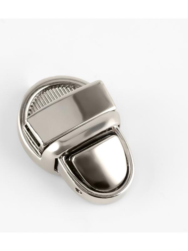 Застёжка для сумки TEIRA, металлическая, 11.9 г, 2.7×2 см, цвет серебряный