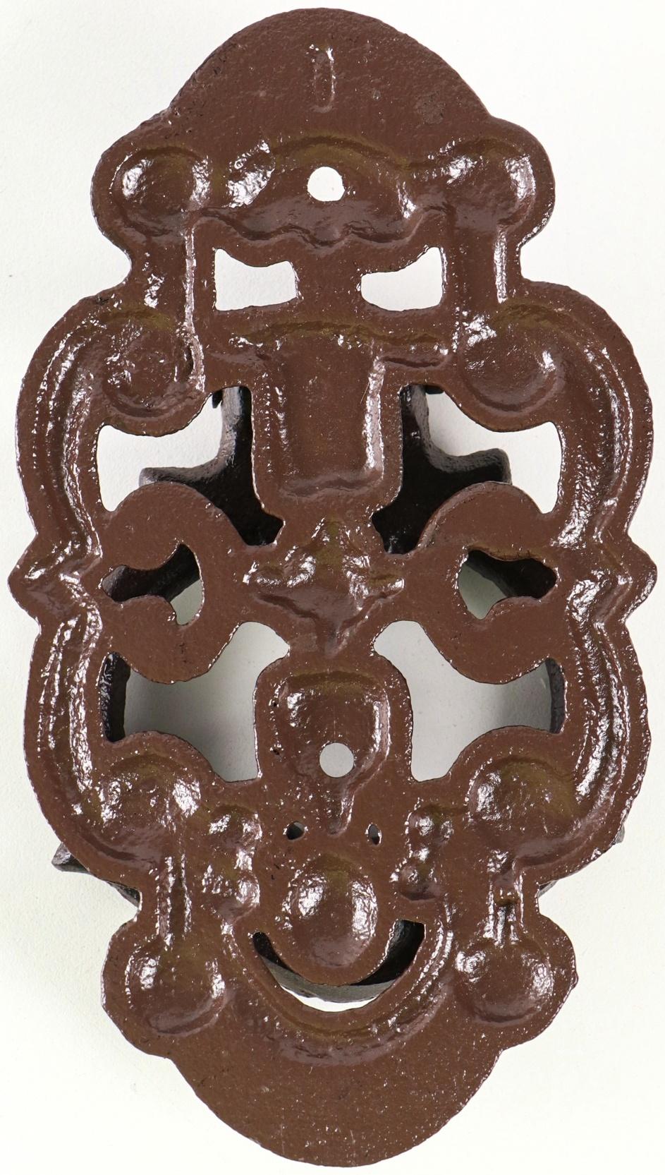 Ручка дверная чугун «Цветочная», 9.5×3.5×17.5 см