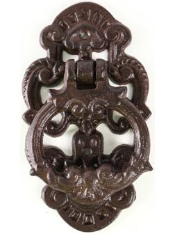 Ручка дверная чугун «Цветочная», 9.5×3.5×17.5 см