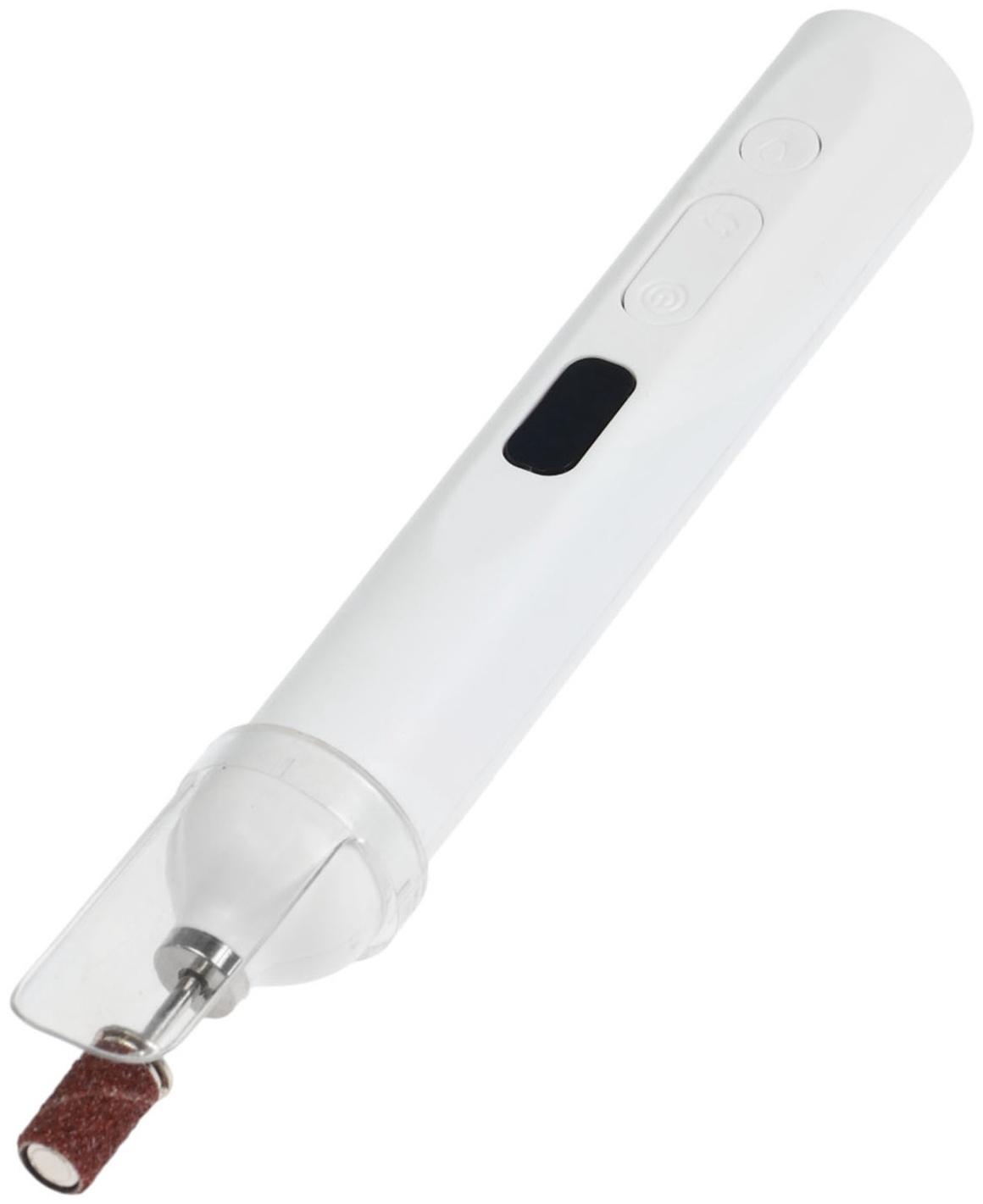 Машинка для маникюра LMM-01-05, 5 насадок, 2 Вт, АКБ, белый