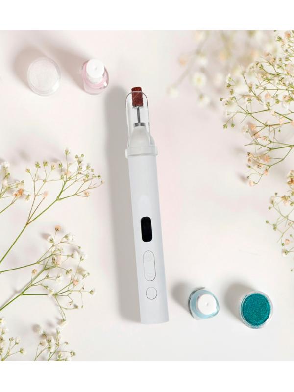 Машинка для маникюра LMM-01-05, 5 насадок, 2 Вт, АКБ, белый