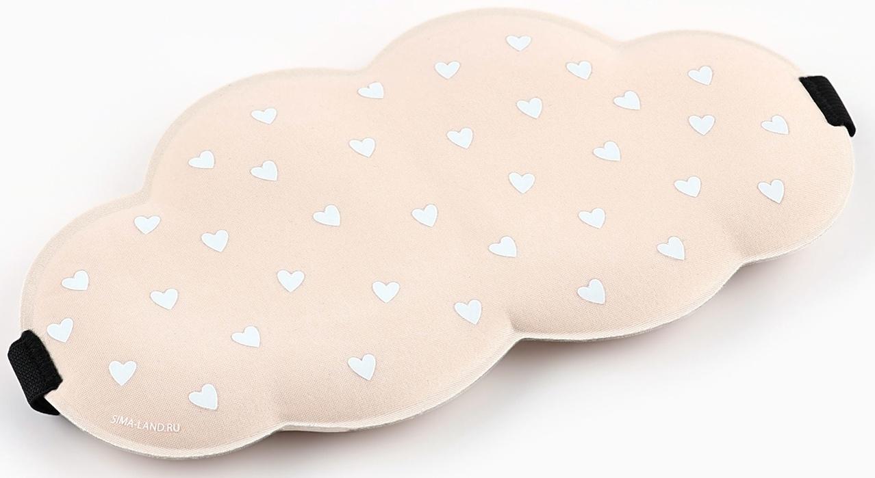 Маска для сна «Сердечки», 19.5×9.5 см