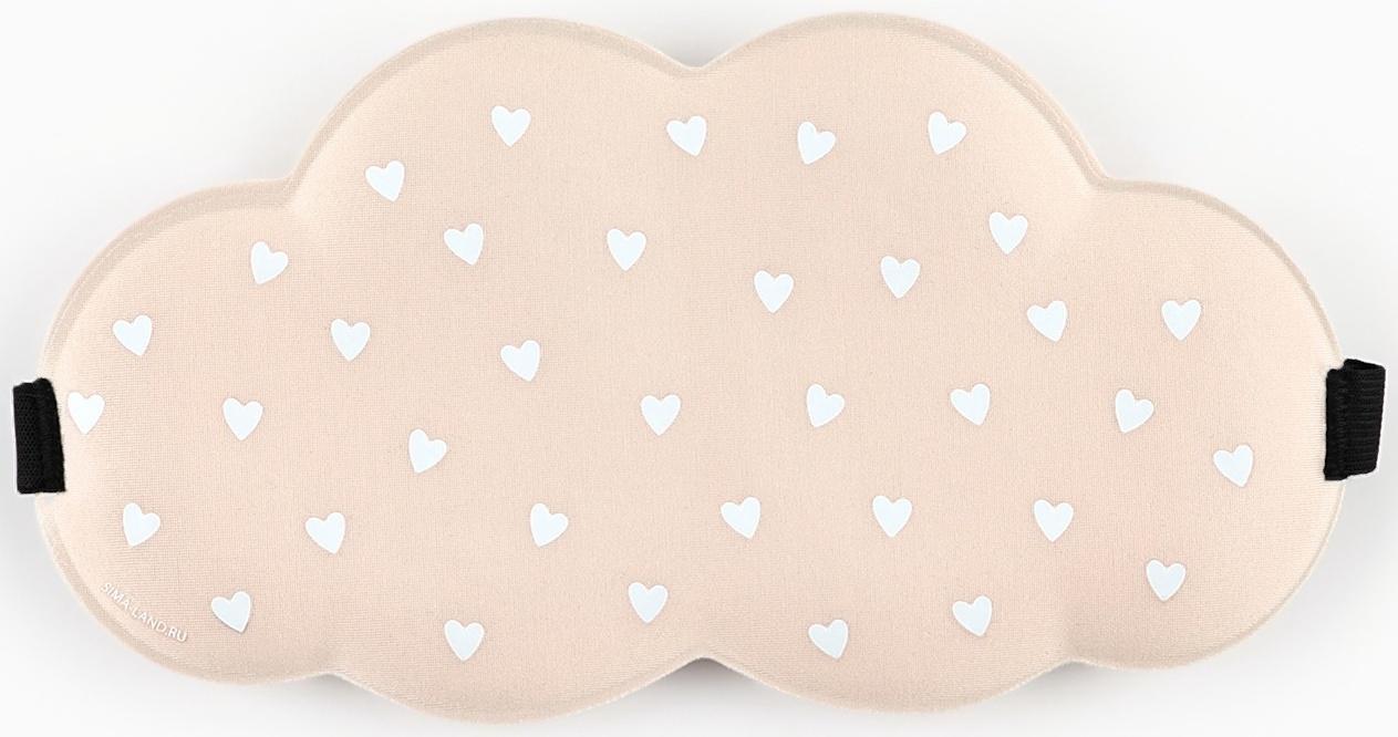 Маска для сна «Сердечки», 19.5×9.5 см