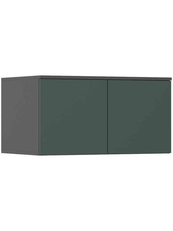 Шкаф – антресоль для двухстворчатого шкафа «Норд», 800×510×418 мм, цвет изумруд/графит