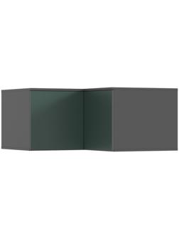 Шкаф – антресоль для углового шкафа «Норд», 906×906×418 мм, цвет изумруд/графит