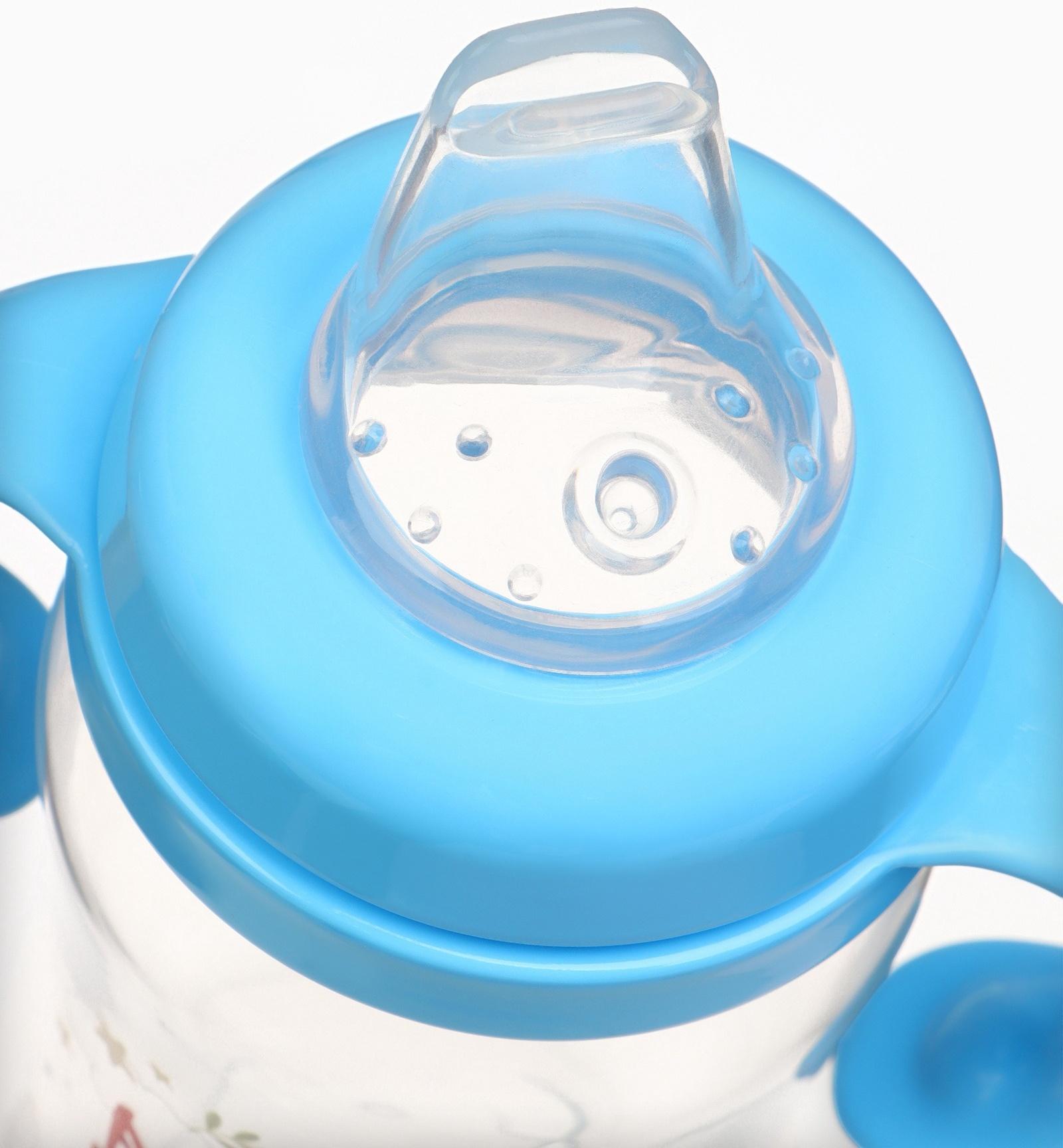 Поильник-непроливайка с носиком, 270 мл, Синий трактор