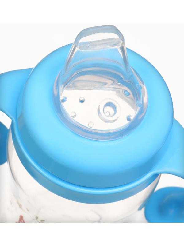 Поильник-непроливайка с носиком, 270 мл, Синий трактор