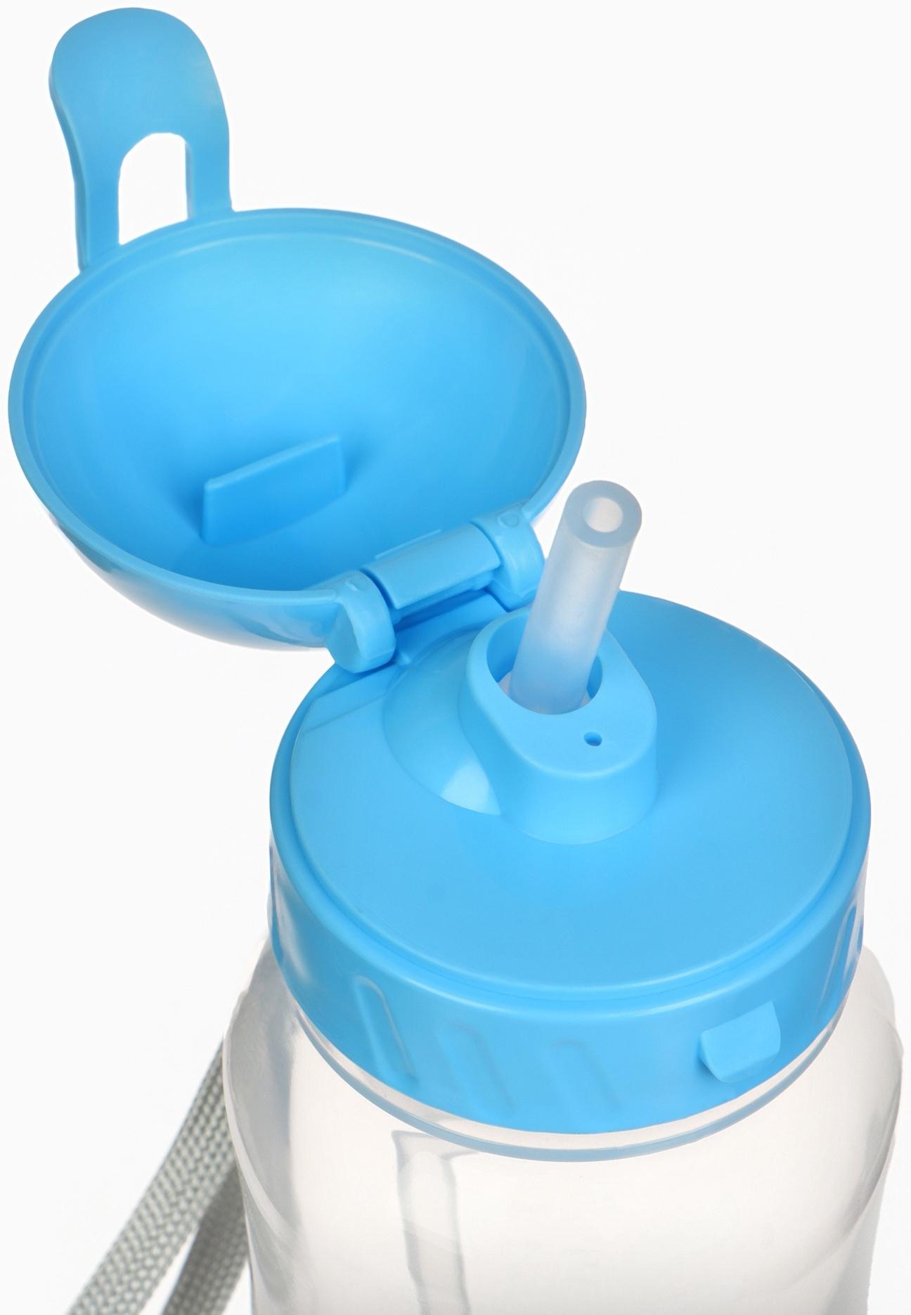 Поильник-непроливайка с трубочкой, 270 мл, Синий трактор