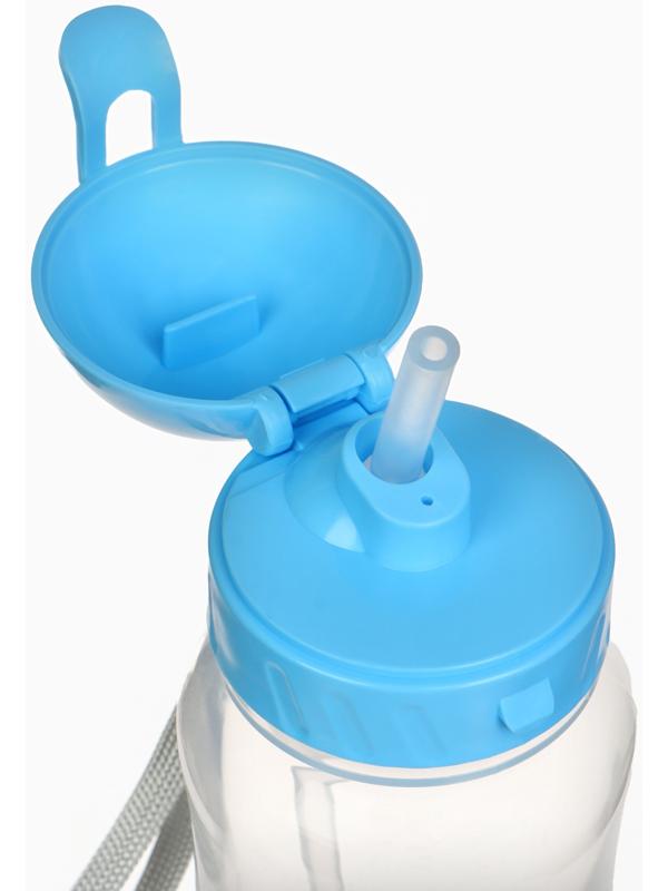 Поильник-непроливайка с трубочкой, 270 мл, Синий трактор