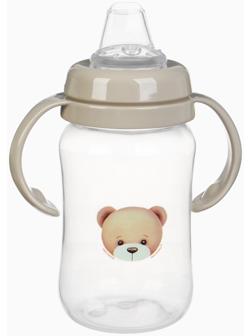 Поильник - непроливайка Baby Bear с силиконовым носиком, 270 мл., бежевый Mum&Baby