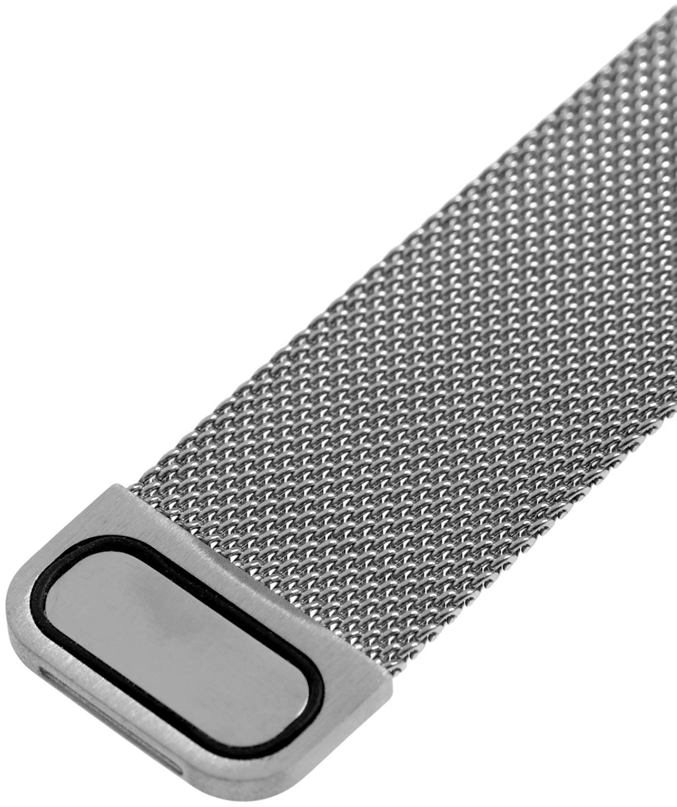 Ремешок для Apple Watch 38 40 41 мм, миланская петля, серебристый