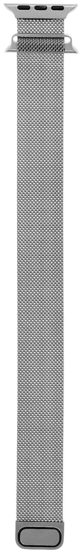 Ремешок для Apple Watch 38 40 41 мм, миланская петля, серебристый