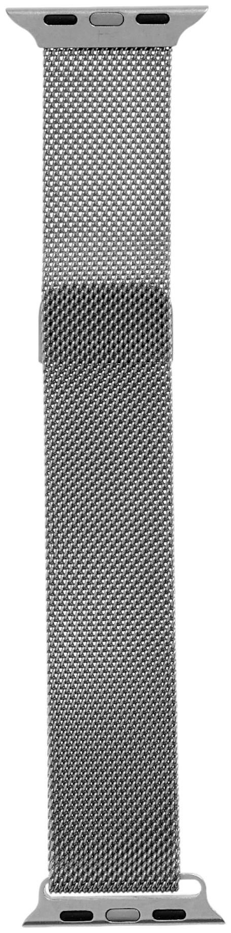 Ремешок для Apple Watch 38 40 41 мм, миланская петля, серебристый