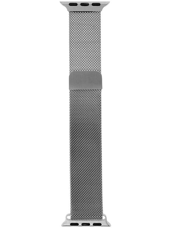 Ремешок для Apple Watch 38 40 41 мм, миланская петля, серебристый