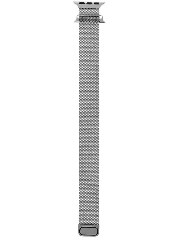 Ремешок для Apple Watch 38 40 41 мм, миланская петля, серебристый