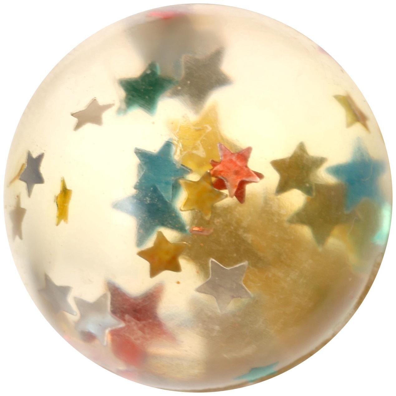 Мяч каучуковый «Звёзды», попрыгунчик, 3.2 см, МИКС