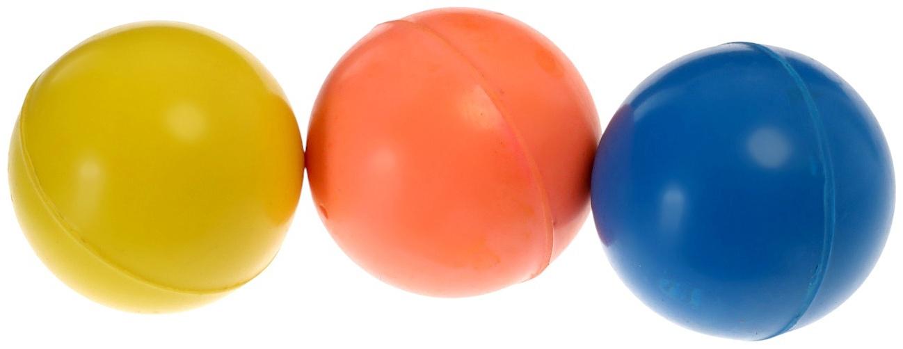 Мяч каучуковый, попрыгунчик, 4.5 см, МИКС