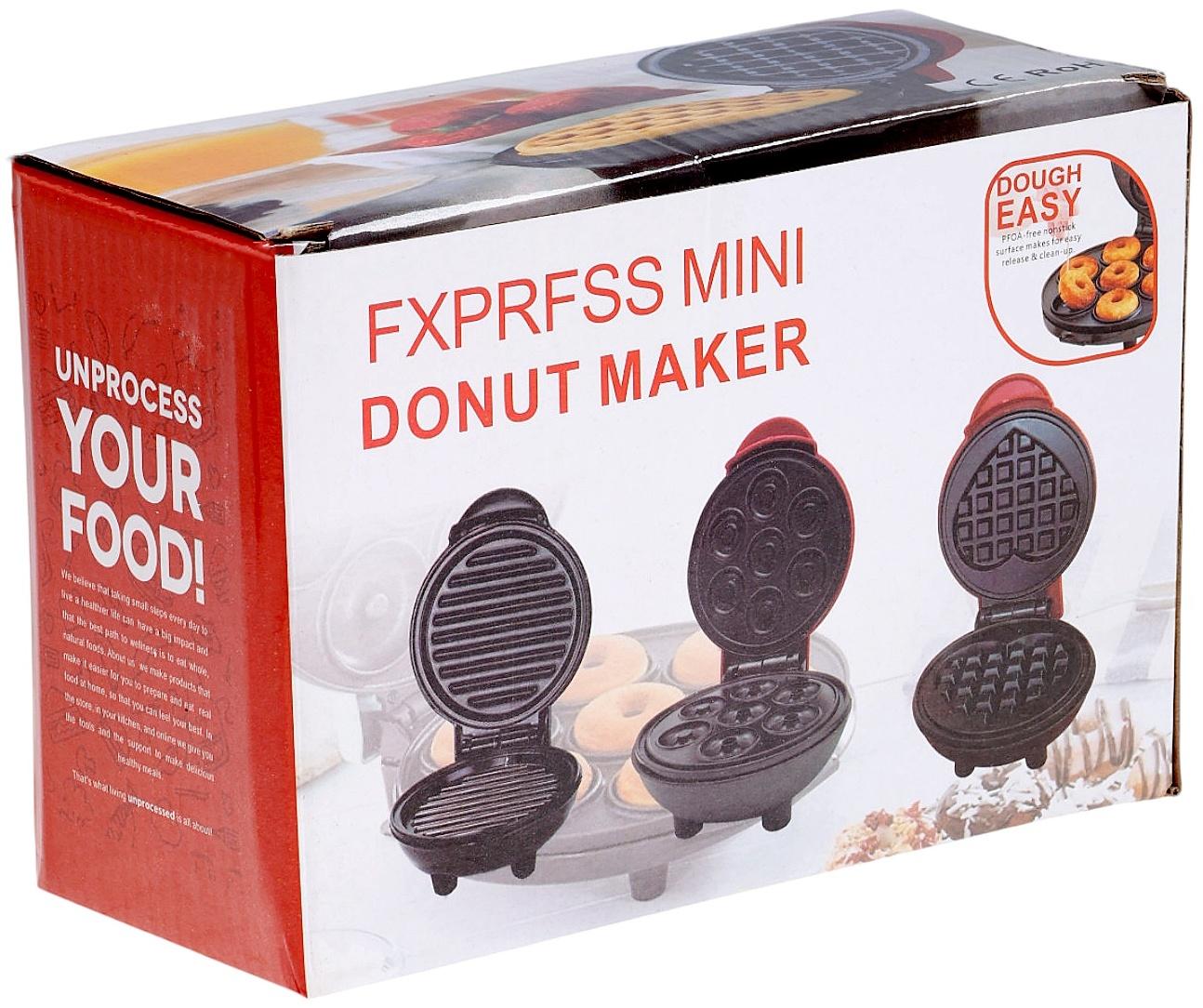 Электровафельница WV-01, 350 Вт, венские вафли, антипригарное покрытие, красная