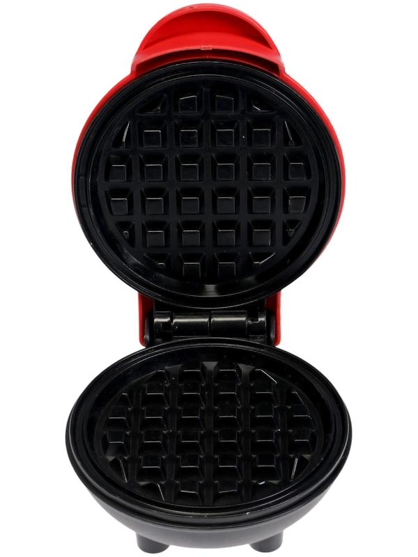 Электровафельница WV-01, 350 Вт, венские вафли, антипригарное покрытие, красная