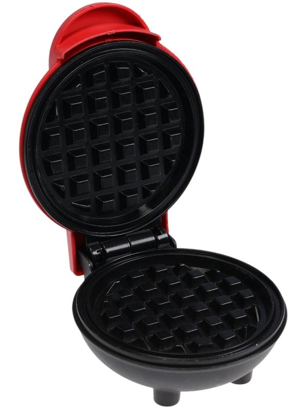 Электровафельница WV-01, 350 Вт, венские вафли, антипригарное покрытие, красная