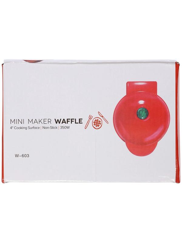 Электровафельница WV-01, 350 Вт, венские вафли, антипригарное покрытие, красная
