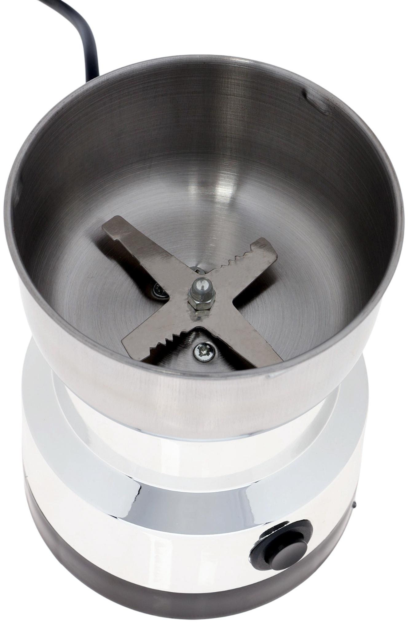 Кофемолка электрическая LCG-01, 200 Вт, 85 г, белая