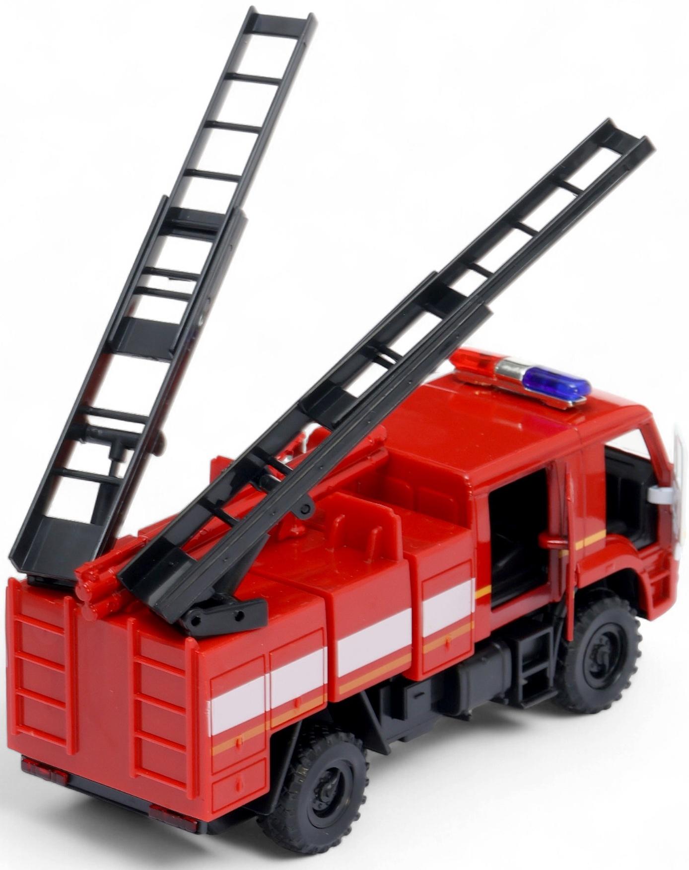 Машинка металлическая «Пожарная автоцистерна», открываются двери, 15 см