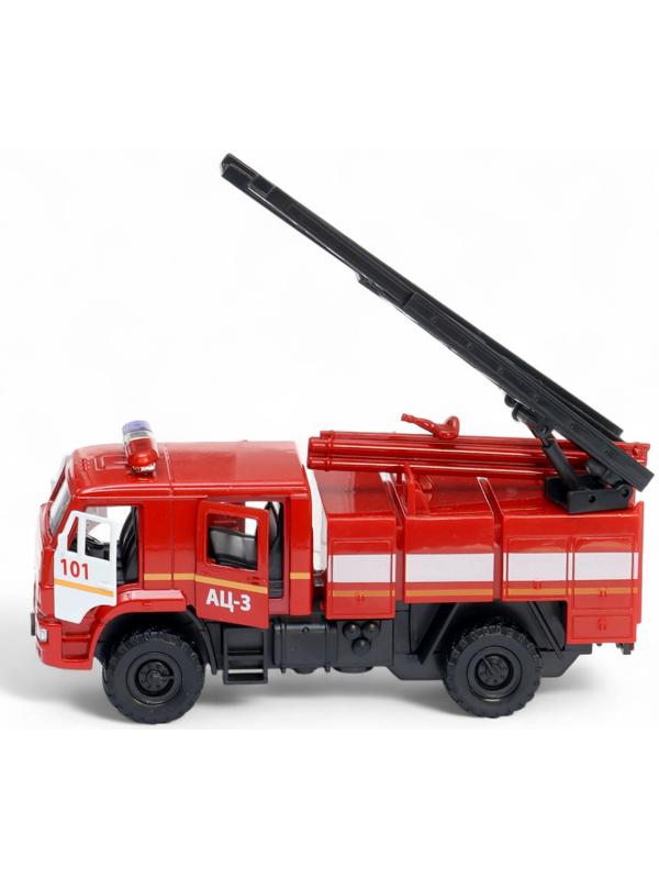 Машинка металлическая «Пожарная автоцистерна», открываются двери, 15 см