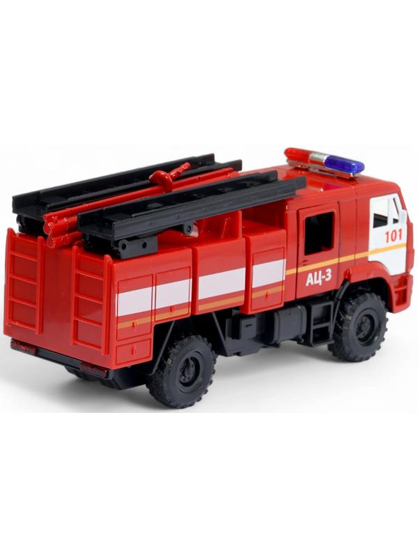 Машинка металлическая «Пожарная автоцистерна», открываются двери, 15 см
