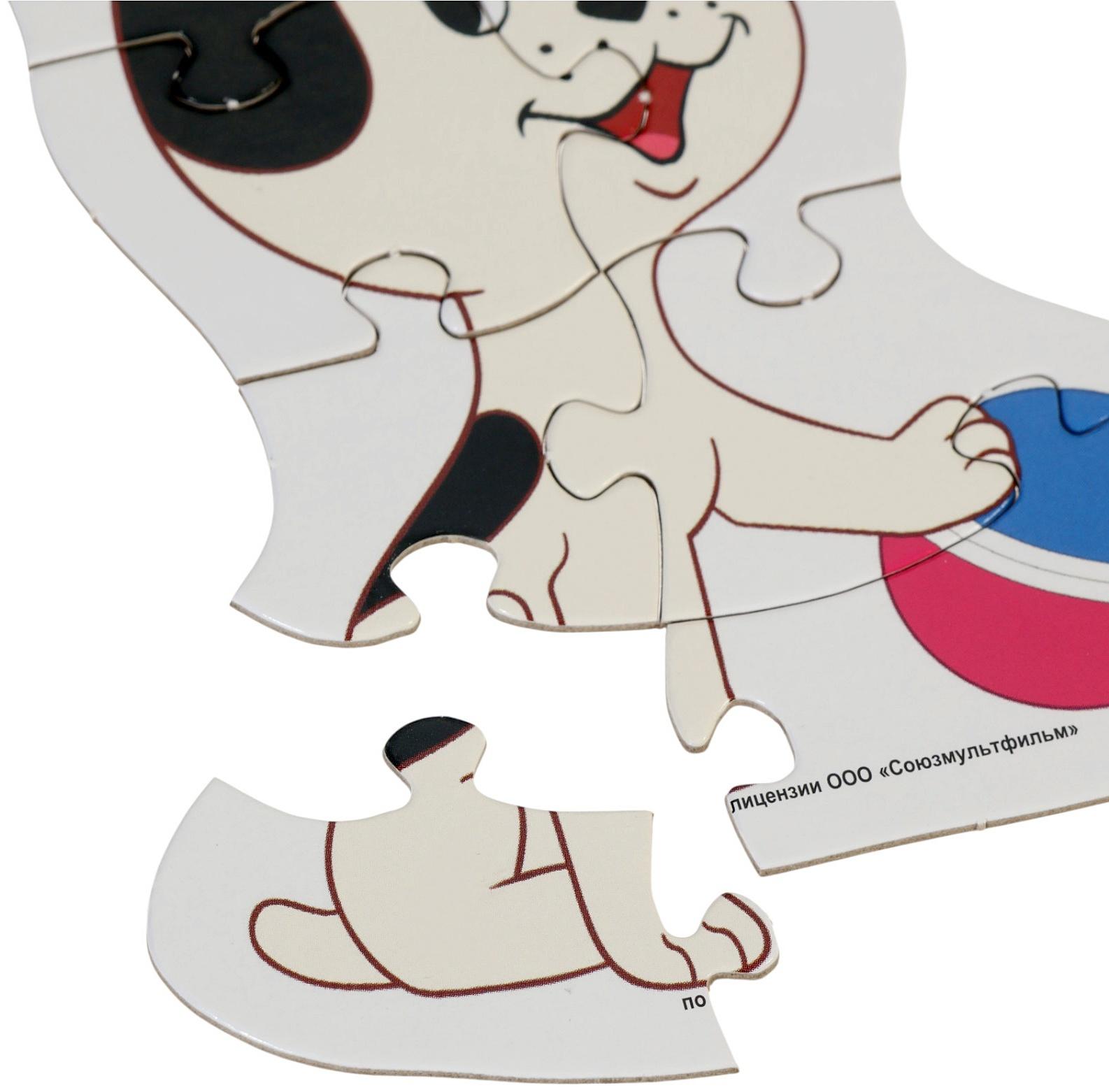 Игра - головоломка фигурная «Котёнок по имени Гав. Союзмультфильм», 2 пазла