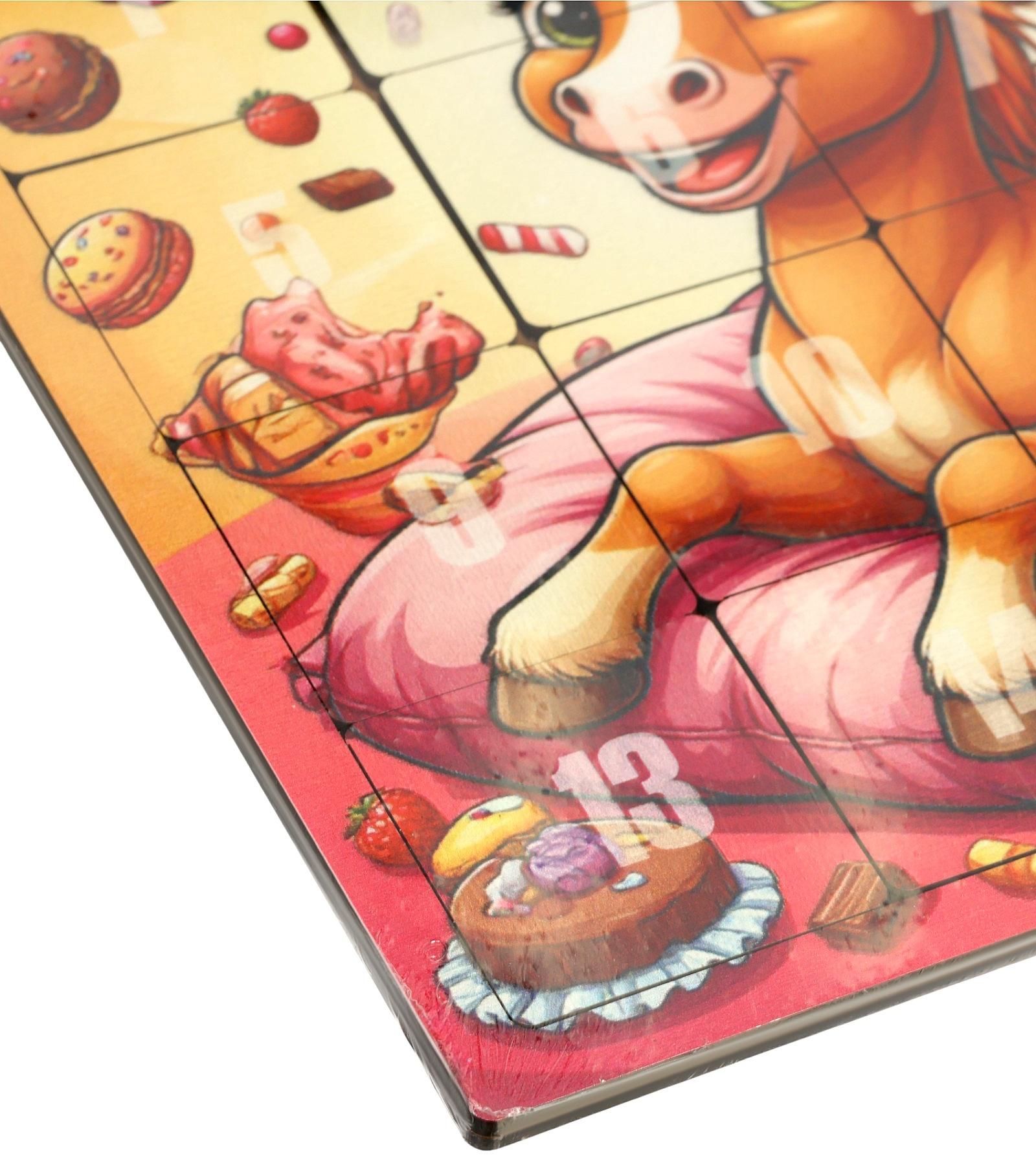 Настольная игра логическая «Пятнашки. Лошадка со сладостями», 22×22 см, головоломка