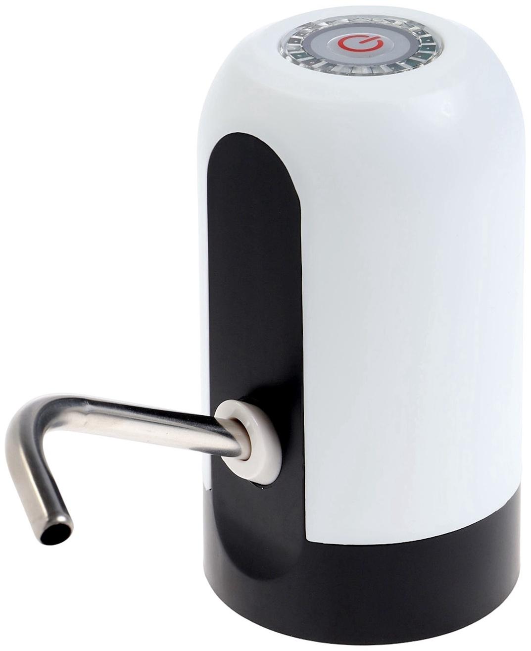 Помпа для воды LWP-05, электрическая, 4 Вт, 1.2 л/мин, 1200 мАч, от АКБ, белая