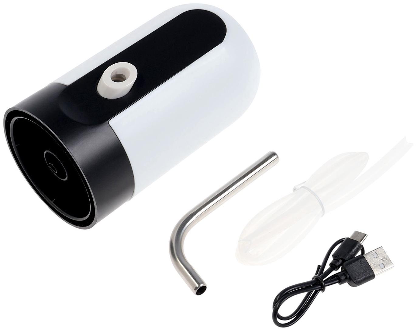 Помпа для воды LWP-05, электрическая, 4 Вт, 1.2 л/мин, 1200 мАч, от АКБ, белая