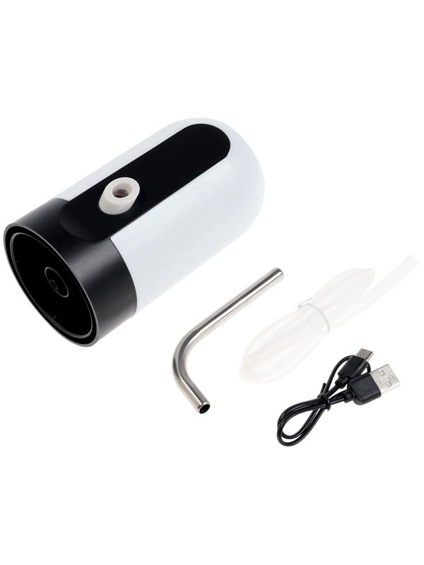 Помпа для воды LWP-05, электрическая, 4 Вт, 1.2 л/мин, 1200 мАч, от АКБ, белая