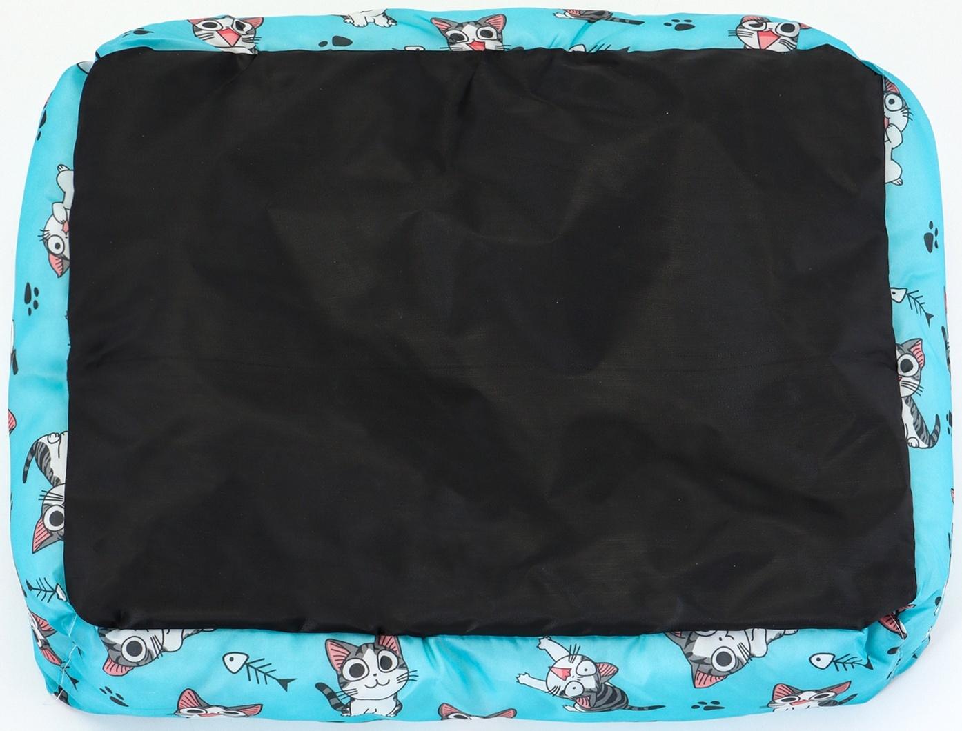 Лежанка для кошек, 50×40×15 см, голубая